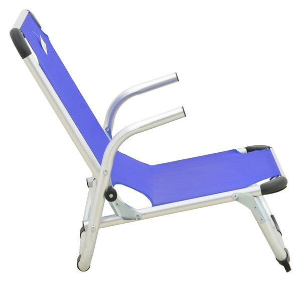 Scaun de plaja cu Spatar Inalt, Playa, Albastru, 72x54x63 cm