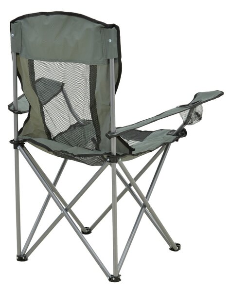 Scaun de plaja Camping, Pesca, Gri, 55x55x95 cm