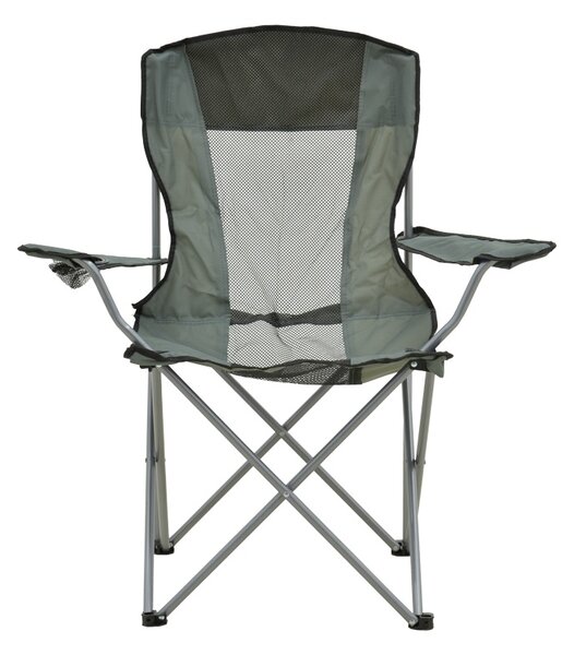 Scaun de plaja Camping, Pesca, Gri, 55x55x95 cm