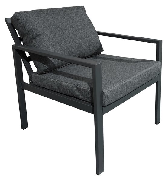 Set 4 bucati de gradina, Gardenly, Gri inchis, 68.5x175x72 cm
