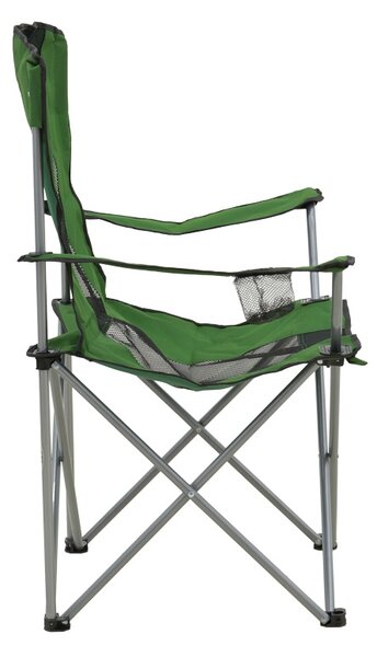Scaun de plaja Camping, Pesca, Verde, 55x55x95 cm
