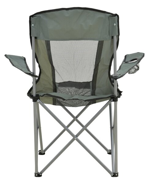 Scaun de plaja Camping, Pesca, Gri, 55x55x95 cm