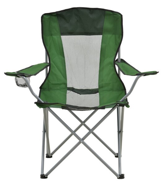 Scaun de plaja Camping, Pesca, Verde, 55x55x95 cm