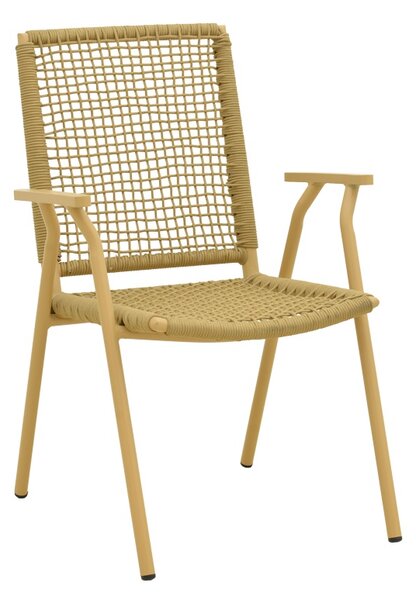 Scaun stivuibil, Weave, Bej, 63x57x86 cm