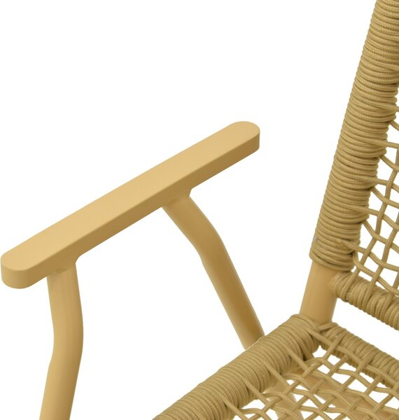 Scaun stivuibil, Weave, Bej, 63x57x86 cm