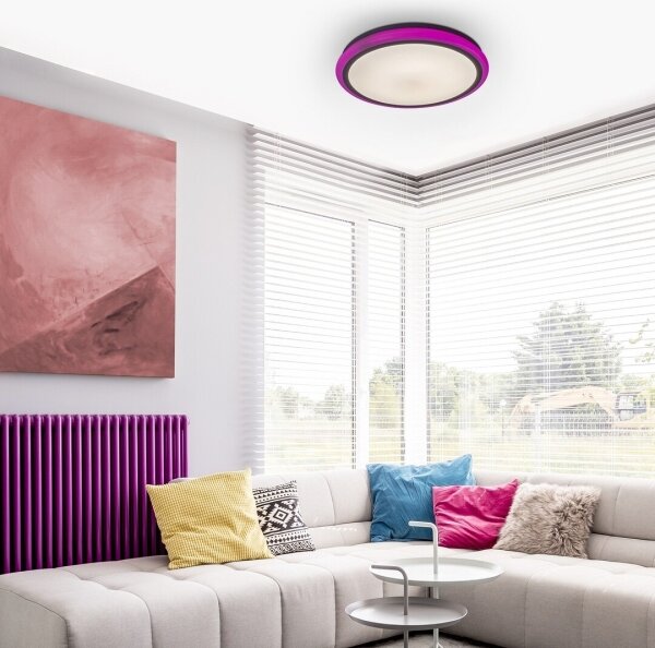 Rabalux 1510 - Pafonieră LED dimmabilă cu telecomandă LEONIE RGB LED/32W/230V