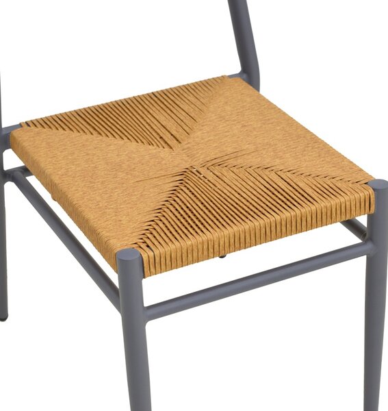 Scaun Stivuibil, Giardino, Antracit, 56x45x82 cm