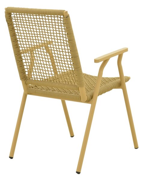 Scaun stivuibil, Weave, Bej, 63x57x86 cm