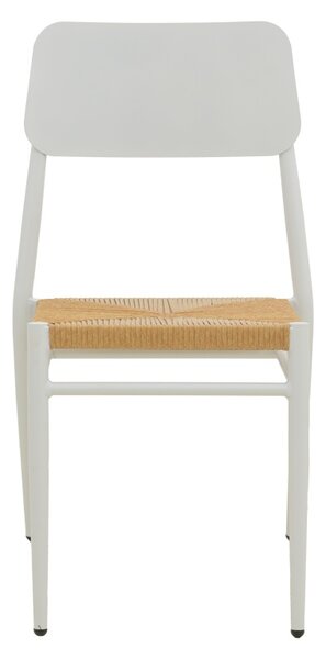Scaun stivuibil, Giardino, Alb, 56x45x82 cm