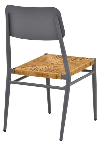 Scaun Stivuibil, Giardino, Antracit, 56x45x82 cm