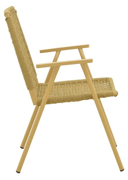 Scaun stivuibil, Weave, Bej, 63x57x86 cm