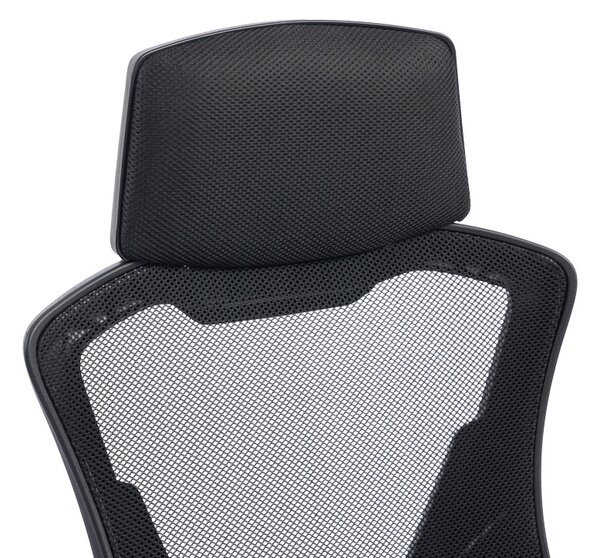 Scaun de birou, Meton, Negru, 60x48x128 cm