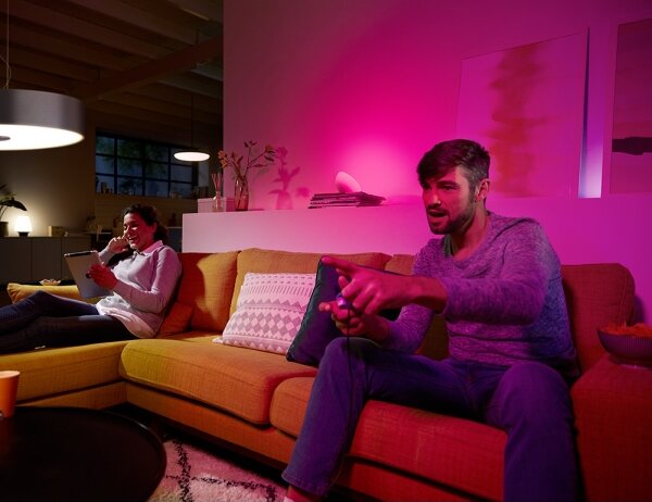 SET 2x LED Bec dimmabil Philips Hue WHITE AND COLOR AMBIANCE E27/9W/230V 2000-6500K