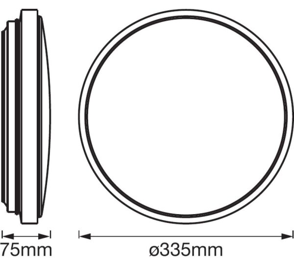 Ledvance - Plafonieră LED ORBIS cu senzor LED/24W/230V 3000K