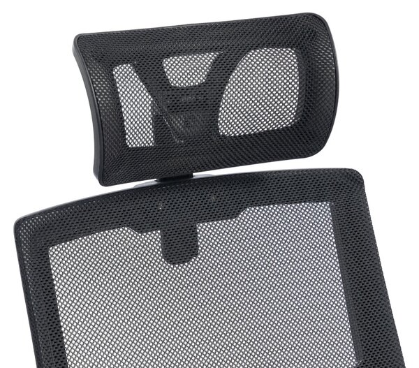 Scaun de birou, Plymot, Negru, 58x48x122 cm