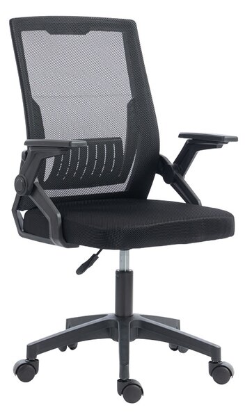 Scaun de birou, Penza, Negru, 58x48x102 cm