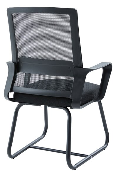 Scaun de birou, Palma, Negru, 52x46x94 cm