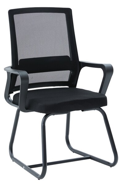 Scaun de birou, Palma, Negru, 52x46x94 cm