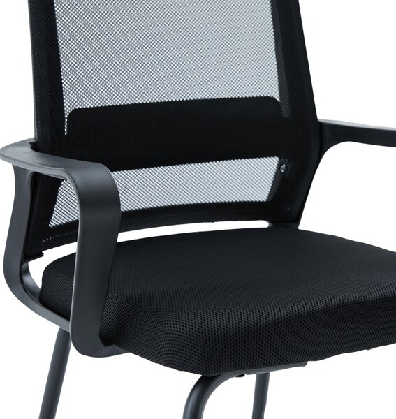 Scaun de birou, Palma, Negru, 52x46x94 cm