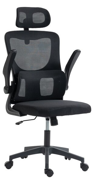 Scaun de birou, Mainz, Negru, 60x50x122 cm