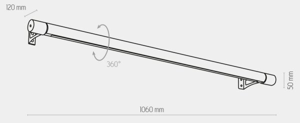 Aplică LED ROLLO LED/30W/230V lemn
