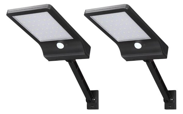 Aigostar - Set de 2 lămpi solare LED cu senzor. LED/3W/3,7V 3000/4000/5000K + telecomandă