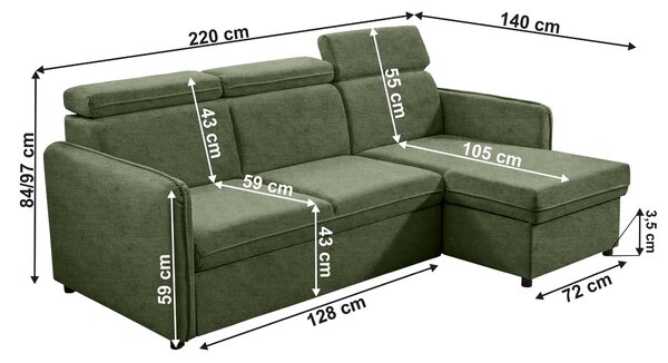 Colțar extensibil Atres (enjoy new 47) (S). 1092141