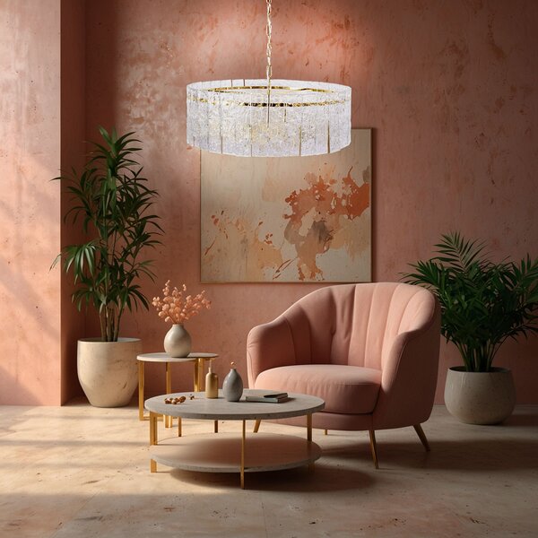 Lampă suspendată Cristal APP1779-CP 60CM Gold