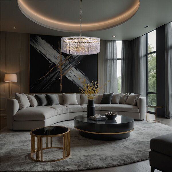 Lampă suspendată Cristal APP1779-CP 60CM Gold