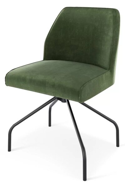 Scaun Loft rotativ tapițat stofă premium cu cadru metalic