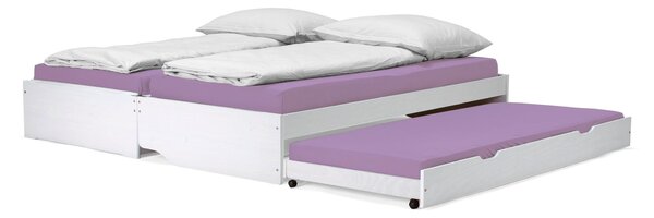 Pat cu paturi extensibile Flapi (alb) . 1063845