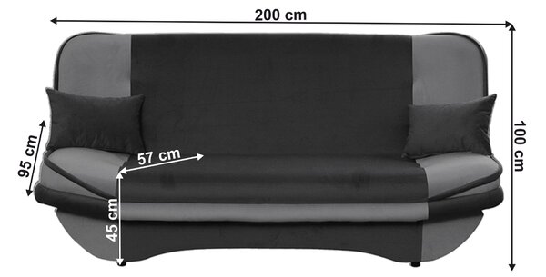 Canapea extensibilă Gapo (soro 90 + soro 97) . 1063856