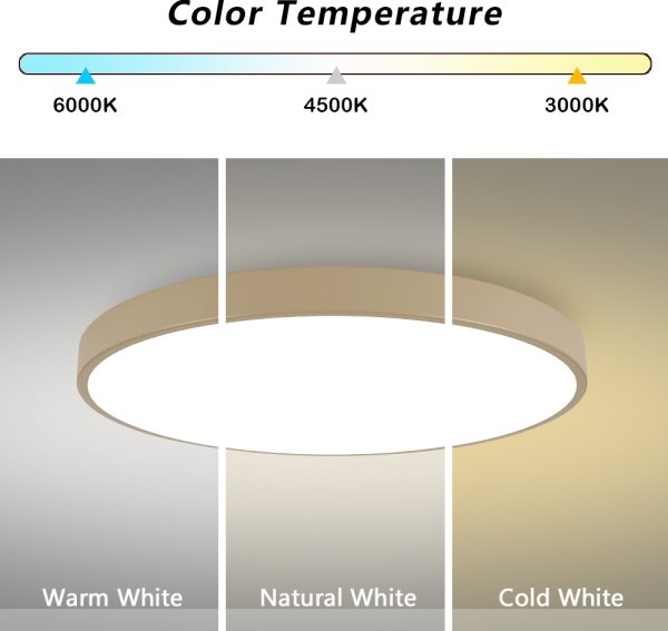 Brilagi-LED Plafonieră POOL LED/128W/230V 3000/4000/6000K diam. 100 cm bej