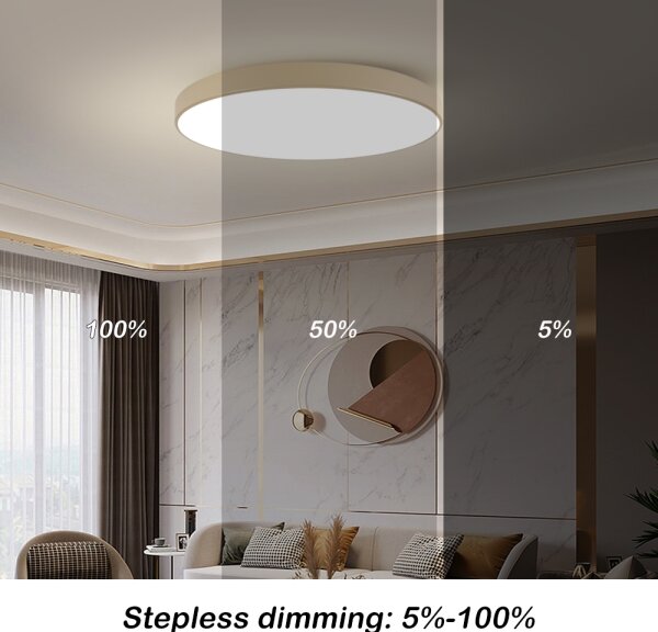 Brilagi-LED Plafonieră POOL LED/128W/230V 3000/4000/6000K diam. 100 cm bej
