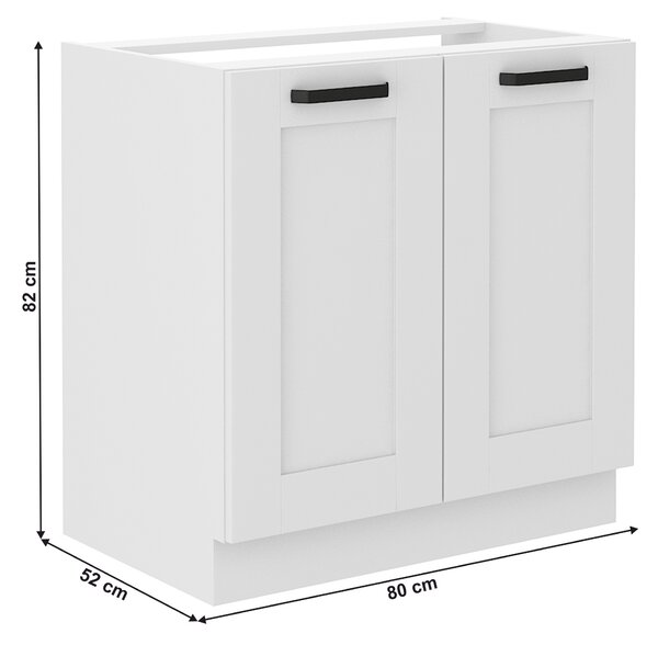 Dulap pentru chiuvetă Lesana 1 (alb) 80 ZL 2F BB . 1063887