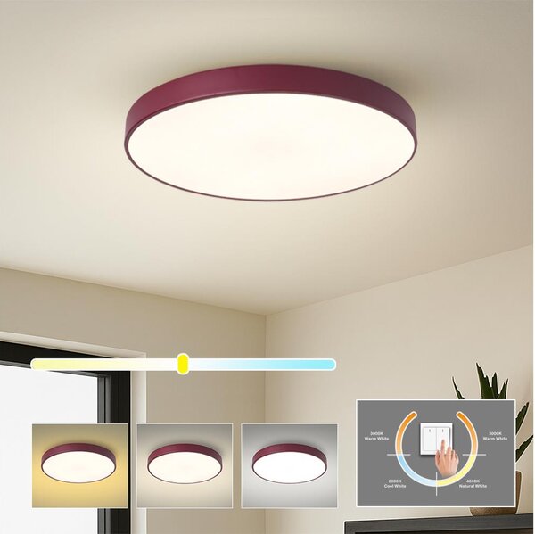 Brilagi - Plafonieră LED POOL LED/60W/230V 3000/4000/6000K 50 cm burgundiu
