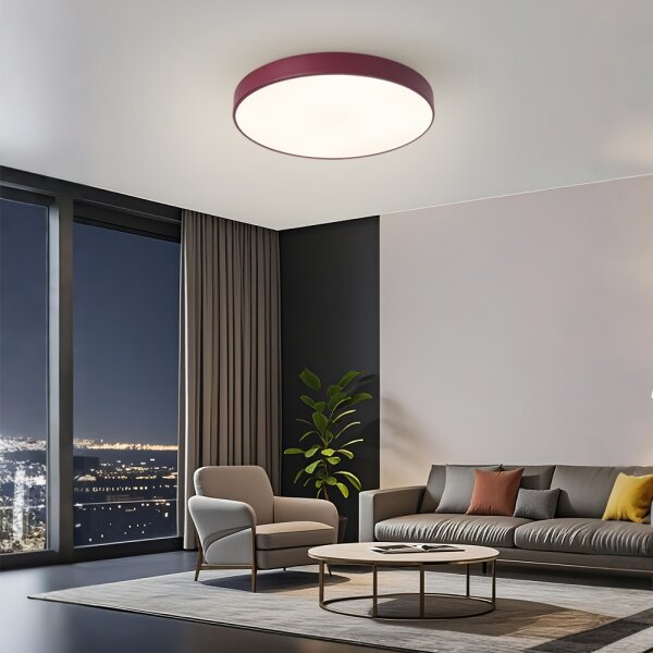 Brilagi - Plafonieră LED POOL LED/60W/230V 3000/4000/6000K 50 cm burgundiu