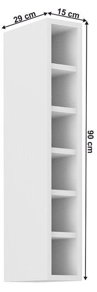 Raft de bucătărie superioară Lesana 1 (alb) 15 G-90 OTW. 1063934
