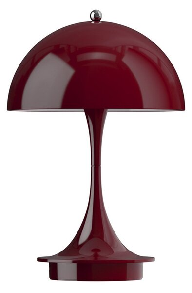 Louis Poulsen Panthella PORTABLE 160 V3, roșu burgund opac, reglabil, Roșu, Camera de zi / sufragerie, Plastic, Design