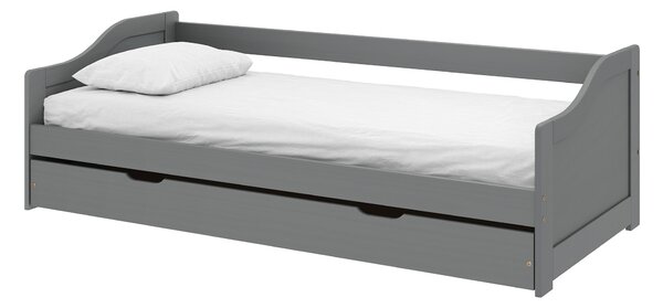 Pat cu pat suplimentar extensibil Lusid (gri) . 1064007