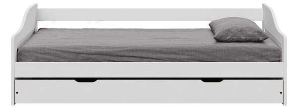 Pat cu pat suplimentar extensibil Lusid (alb) . 1064006