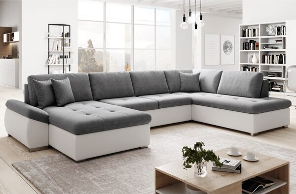 Colțar extensibil Matras (soro 93 + alb piele ecologică) (D). 1064012