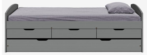 Pat cu pat suplimentar extensibil Manuela (gri) . 1064009