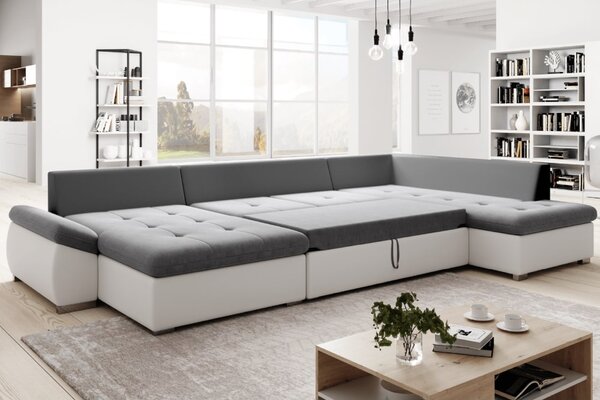 Colțar extensibil Matras (soro 93 + alb piele ecologică) (D). 1064012