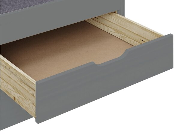 Pat cu pat suplimentar extensibil Manuela (gri) . 1064009