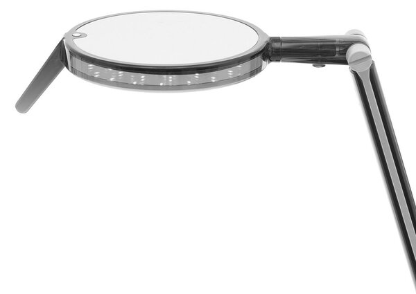 Kartell Aledin Tec lampă de masă LED, gri fumuriu, Gri, Camera de zi / sufragerie, Plastic, Modern