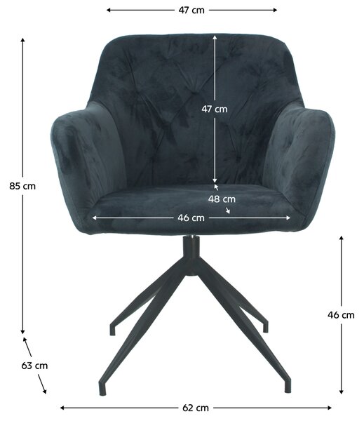 Scaun rotativ Viata (gri închis + negru) . 1064126