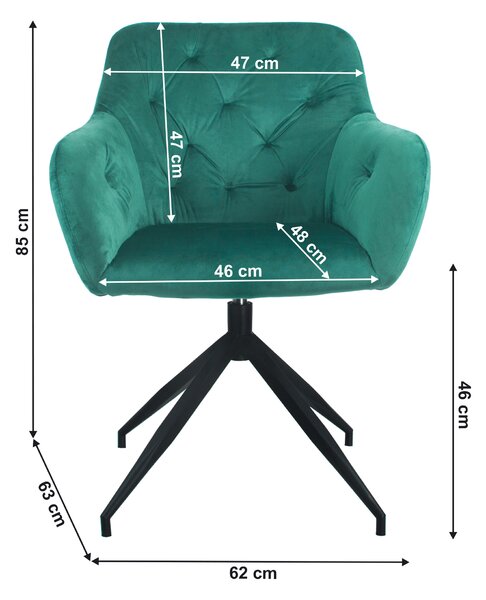 Scaun rotativ Viata (verde + negru) . 1064129