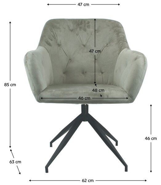 Scaun rotativ Viata (gri maro + negru) . 1064127