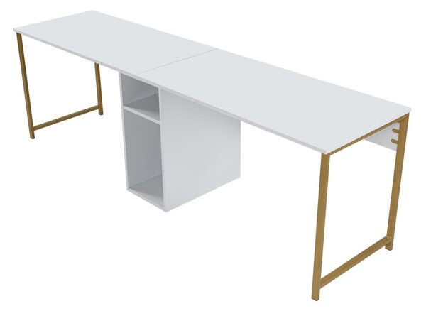 Birou Twin Study Desk Alb